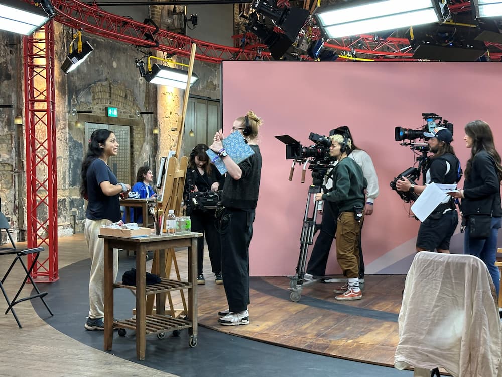 Teenage painter makes TV debut in artist show featuring a host of stars